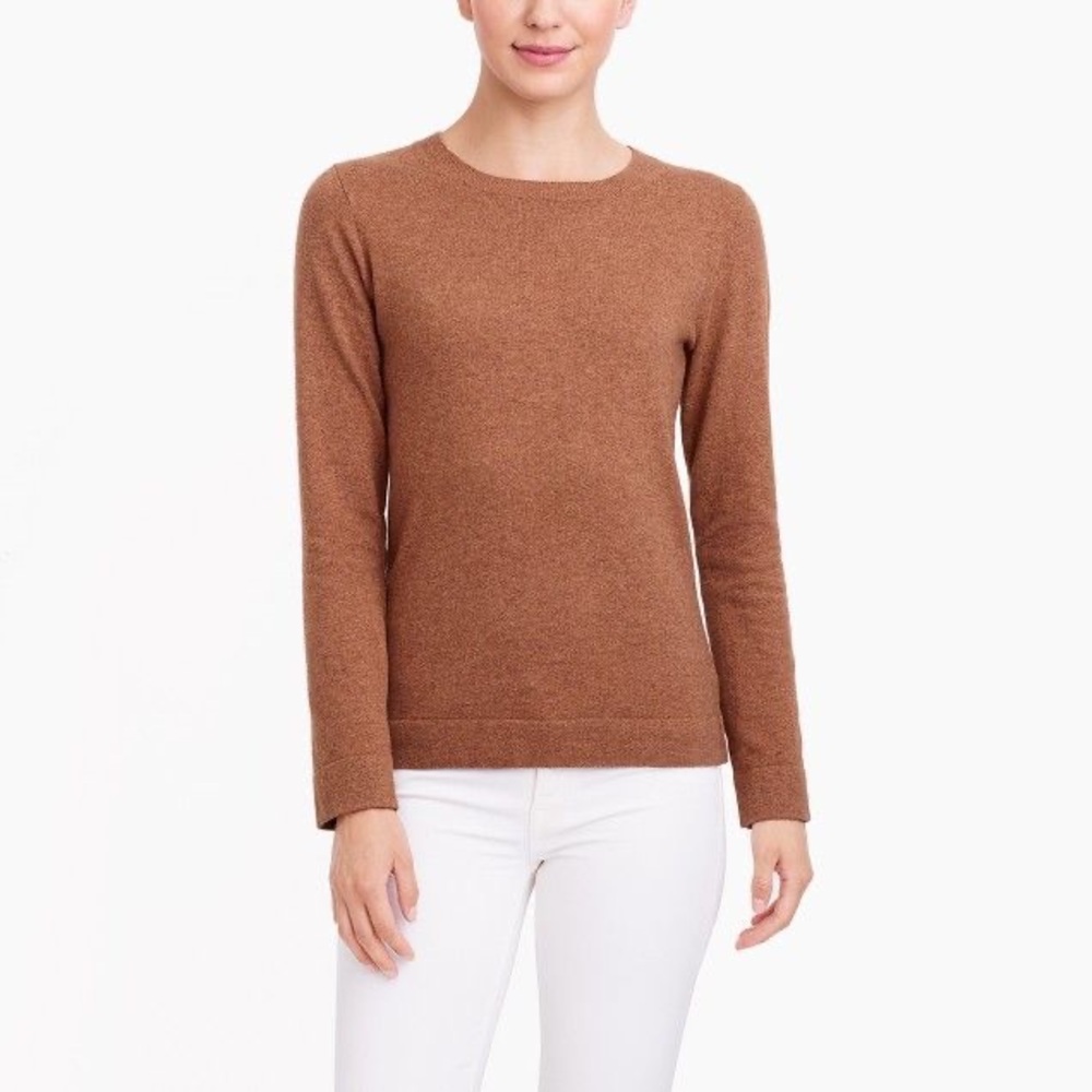 J. Crew Factory Brown Wool Blend Teddie Sweater - Picture 5 of 5